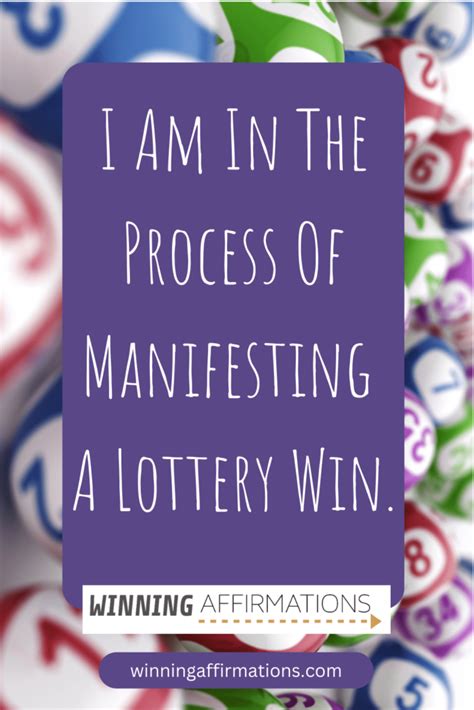 manifest lottery win affirmations.
